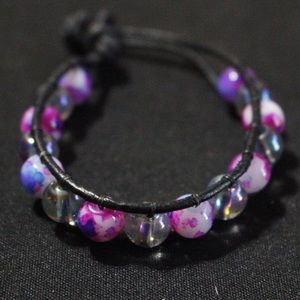 leather beaded bracelet